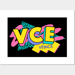 Retro 90s Venice VCE / Rad Memphis Style / 90s Vibes Posters and Art